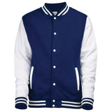 Adults Varsity Jacket - Oxford Navy/White