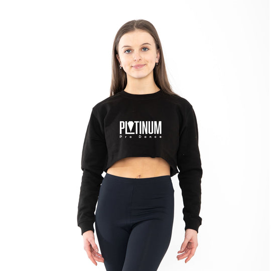 Platinum Pro Dance Kids Raw Cropped Sweatshirt