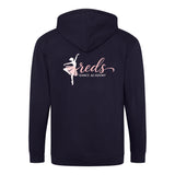 Red's Dance Acadmey Kids French Navy Zoodie