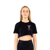 LCSD Kids Raw Hem Crop Tee T-Shirt