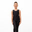 Pandr Sleevless Ruched Front Tank Leotard - Black