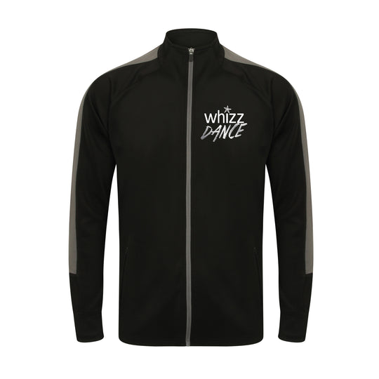 Whizz Dance Adults Glitter Logo Knitted Tracksuit Top
