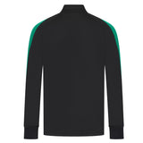 Kids Knitted Tracksuit Top - Black/Emerald