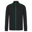 Kids Knitted Tracksuit Top - Black/Emerald