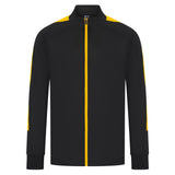 Kids Knitted Tracksuit Top - Black/Gold