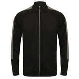 Adults Knitted Tracksuit Top - Black/Grey