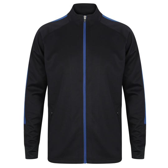 Kids Knitted Tracksuit Top - Navy/Royal