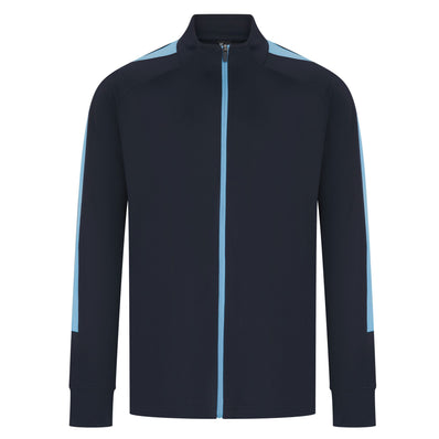 Adults Knitted Tracksuit Top - Navy/Sky