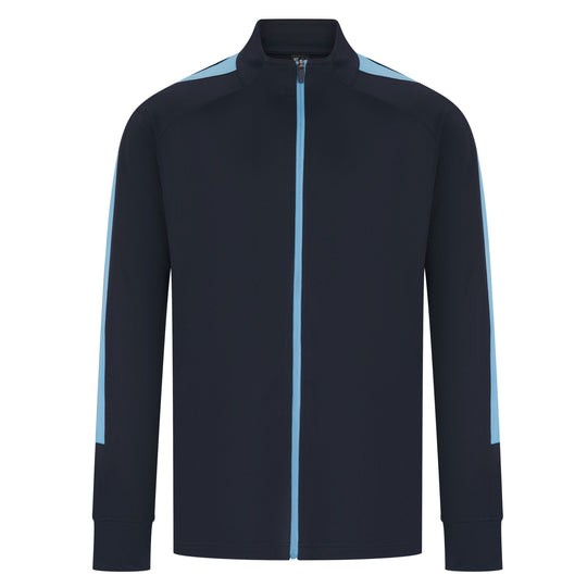 Kids Knitted Tracksuit Top - Navy/Sky