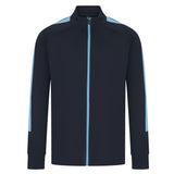 Kids Knitted Tracksuit Top - Navy/Sky