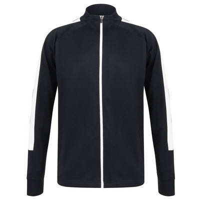 Adults Knitted Tracksuit Top - Navy/White