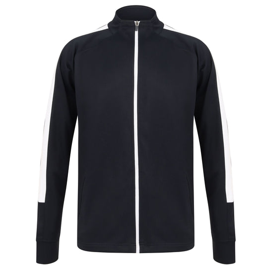 Adults Knitted Tracksuit Top - Navy/White