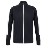 Kids Knitted Tracksuit Top - Navy/White