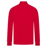 Kids Knitted Tracksuit Top - Red/White