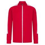 Adults Knitted Tracksuit Top - Red/White