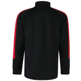Adults Knitted Tracksuit Top - Black/Red