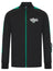 KT Danz Black & Green Adults Knitted Tracksuit Top