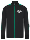 KT Danz Black & Green Kids Knitted Tracksuit Top