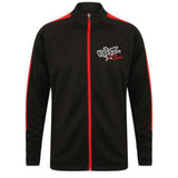 KT Danz Black & Red Comp Team Adults Knitted Tracksuit Top