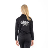 KT Danz Black & White Comp Team Kids Knitted Tracksuit Top