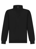 Adults 1/4 Zip Tracksuit Top - Black