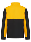 Adults 1/4 Zip Tracksuit Top - Black/Gold