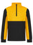 Adults 1/4 Zip Tracksuit Top - Black/Gold