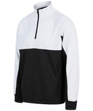 Adults 1/4 Zip Tracksuit Top - Black/White