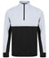 Kids 1/4 Zip Tracksuit Top - Black/White