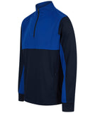 Adults 1/4 Zip Tracksuit Top - Navy/Royal