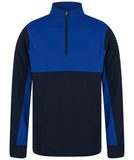 Adults 1/4 Zip Tracksuit Top - Navy/Royal