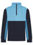 Kids 1/4 Zip Tracksuit Top - Navy/Sky