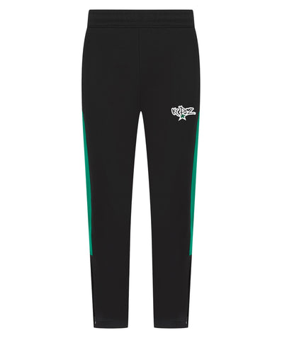 KT Danz Black & Green Adults Tracksuit Bottoms