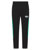 KT Danz Black & Green Kids Tracksuit Bottoms