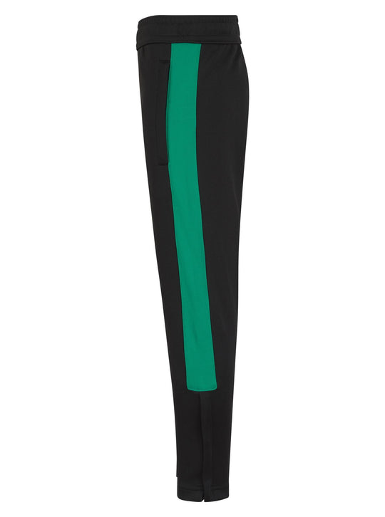 Kids Tracksuit Bottoms - Black/Emerald