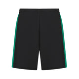 Kids Knitted Shorts - Black/Emerald