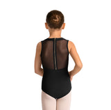 Mirella Girls Mock Neck Leotard - Black