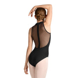 Mirella Mock Neck Leotard - Black