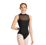 Mirella Mock Neck Leotard - Black