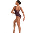 Mirella Maroon Floral Cami Leotard