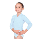 Roch Valley Acrylic Cross-over Cardigan. - Pale Blue