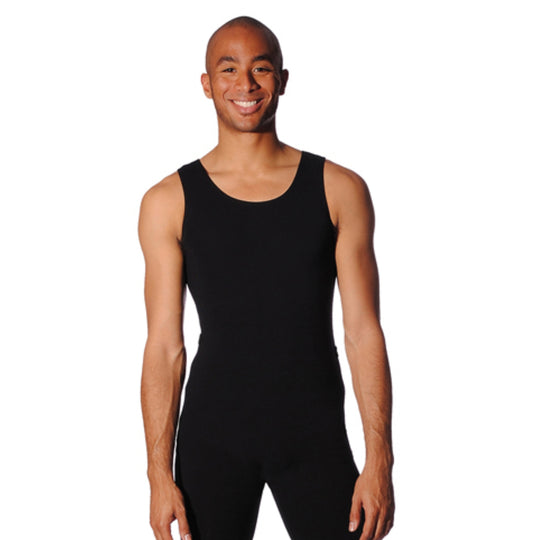 Roch Valley Oliver Cotton Boys Sleeveless Leotard - Black