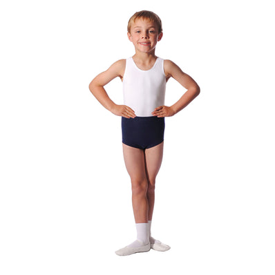 Roch Valley Oliver Cotton Boys Sleeveless Leotard - White
