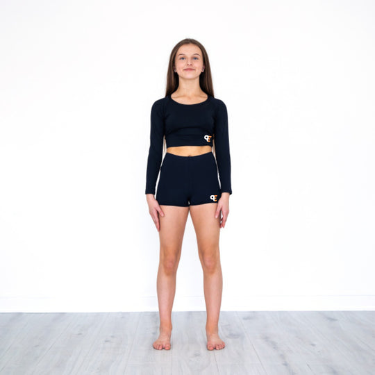 Project Elite Dance Long Sleeve Fitted Crop Top
