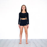 Project Elite Dance Long Sleeve Fitted Crop Top