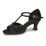 Roch Valley Priscilla T-Bar Black Glitter 2" Heel