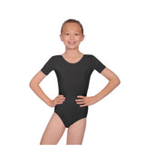 Roch Valley Cotton Lycra Short Sleeved Leotard - Black