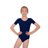 Roch Valley Cotton Lycra Short Sleeved Leotard - Navy