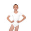 Roch Valley Cotton Lycra Short Sleeved Leotard - White