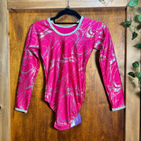 T&P Hologram Twist Foil Long Sleeve Gymnastic Leotard